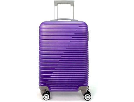 Maleta de Cabina Equipaje de Mano Trolley Viaje Avion rígida 4 Ruedas giratorias pequeña 55x35x22cm (Morado) COSHANO