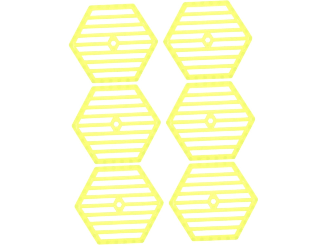 Inoomp Juego De 6 Piezas De Herramientas Para Apicultura: Jaula Para Reina De Plástico Con Placa De Posicionamiento,