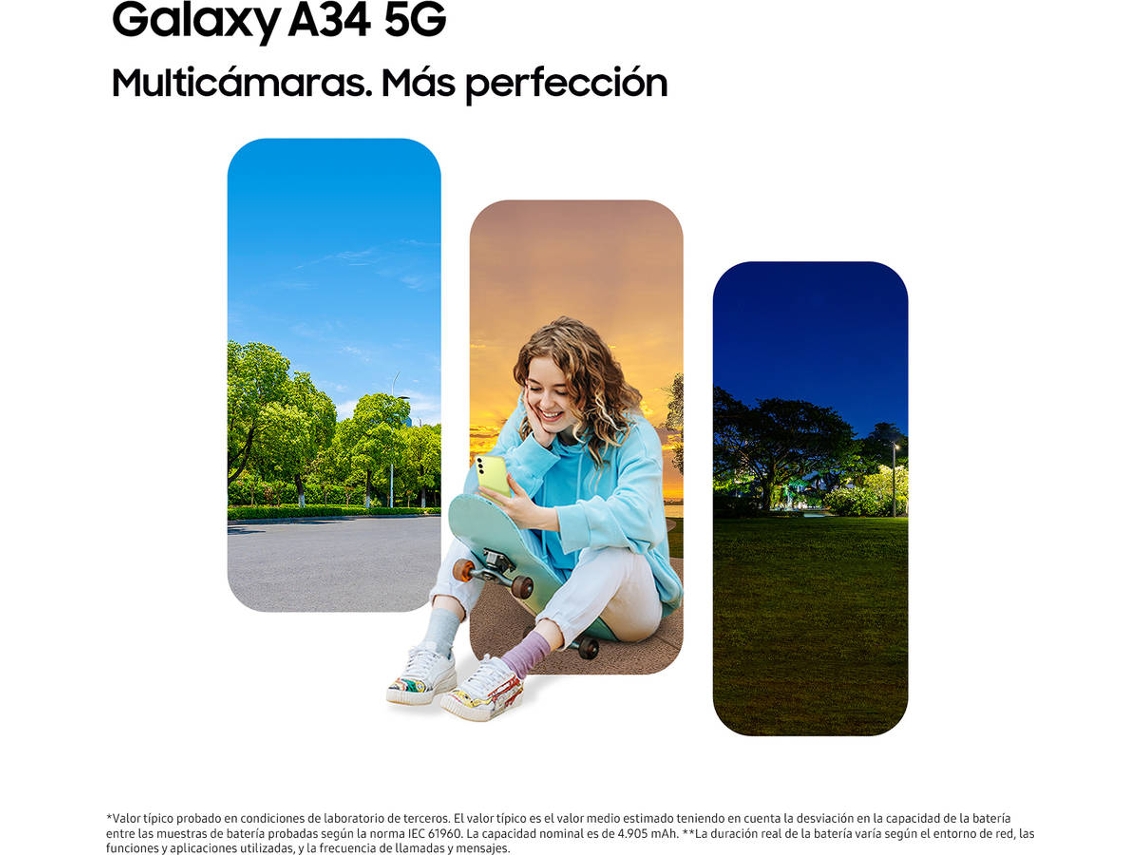 Celular Samsung Galaxy A34 5G 128GB Silver