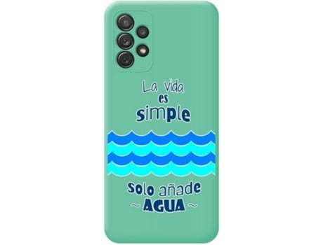 Carcasa Samsung Galaxy A72 TUMUNDOSMARTPHONE Agua Verde