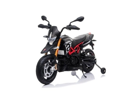 Moto Eléctrica para Niños APRILIA Dorsoduro 900 Negro 3-6 Anos 12V