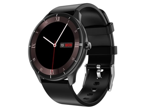 Smartwatch con Pantalla Redonda HD para Monitoreo de Temperatura Corporal Negro JL-EIGHT