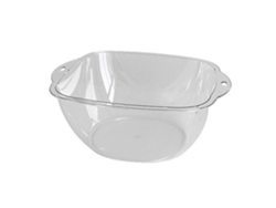 Lavabo multifuncional de plástico transparente, elegante, de estilo sencillo, grueso, duradero y transparente, ideal para dormitorios y viajes.