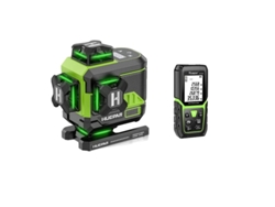 Nivel láser, 16 líneas, conectividad Bluetooth, juego de 4 con medidor