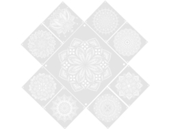 Plantillas Decorativas De Mandala De 9 Hojas, Compactas Y Portátiles, Ideales Para Manualidades.