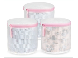 Juego de 3 bolsas cilíndricas de doble capa con cremallera para ropa interior - Tommy01