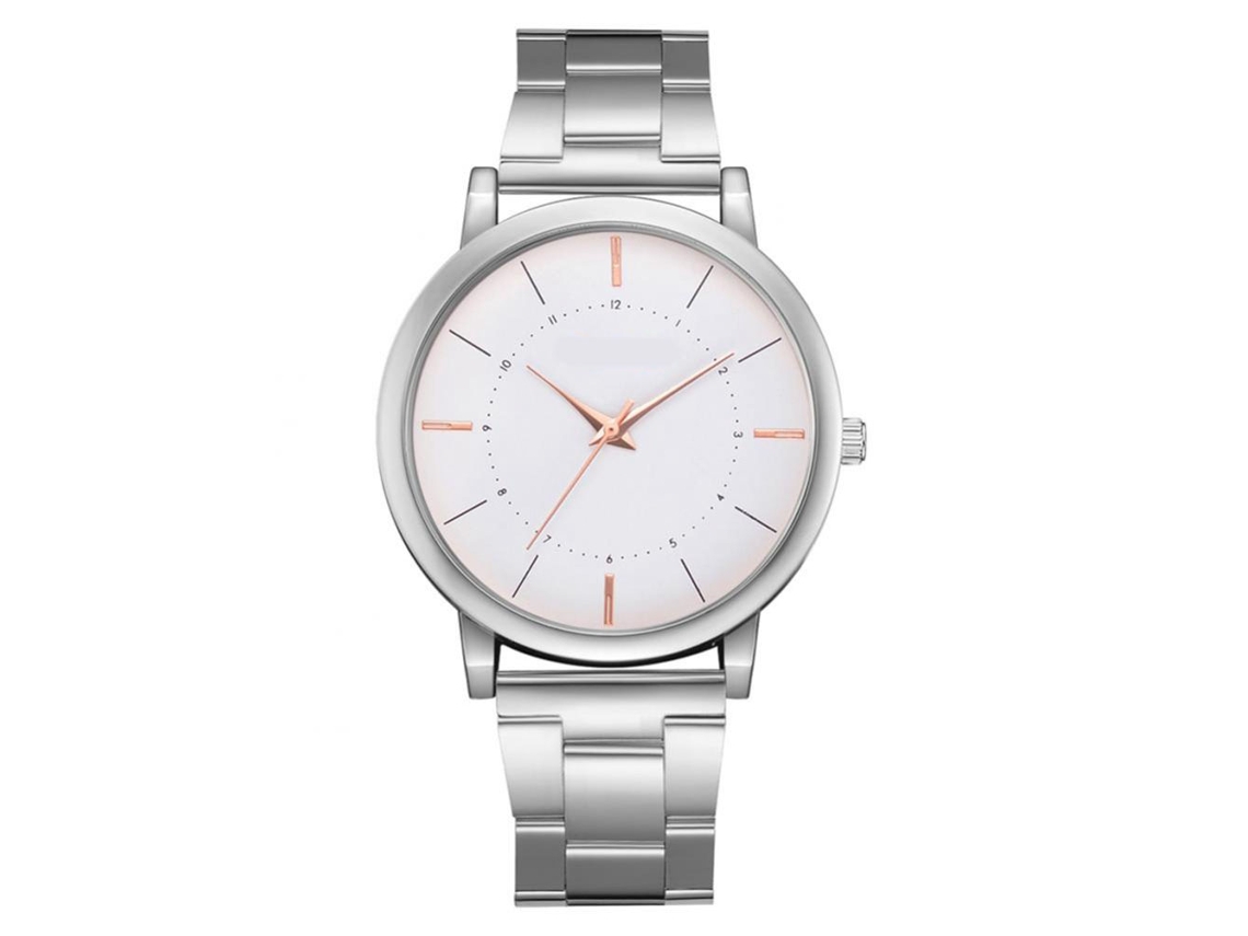 Reloj De Pareja Zhoulianfa De Piel Sintética Con Movimiento De Cuarzo Y Aleación (blanco)