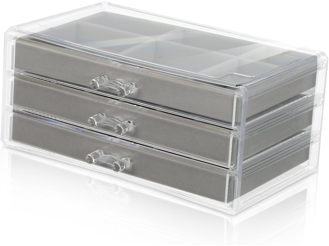 Caja Para Guardar Joyas, Soporte Para Pendientes, Organizador Para Anillos, Collares Y Pulseras.