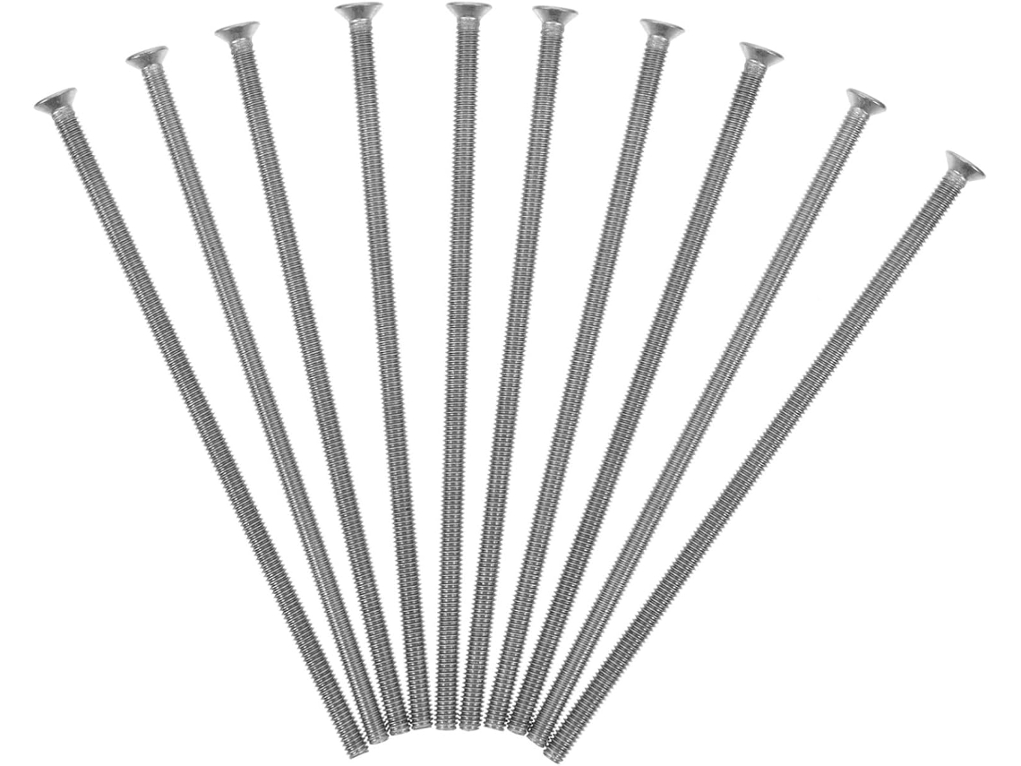 10piezas Tornillos Inoxidable Extra Largos Montaje Placas