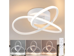 Zmh Lámpara De Techo Led De 3 Aspas Con Diseño Regulable Y Color Ajustable