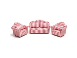 Muebles De Madera Para Casa De Muñecas, Mini Sofá, Accesorios Para Casa De Muñecas A Escala 1/12 Para Jugar.