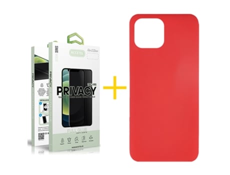 Conjunto de Protector de Pantalla para iPhone 12 Pro GANDY Rojo (1un)