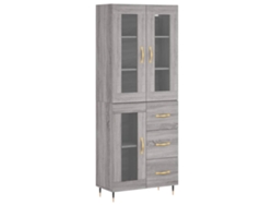Maison Exclusive - Aparador Alto Madera Contrachapada Gris Sonoma 69,5x34x180 Cm