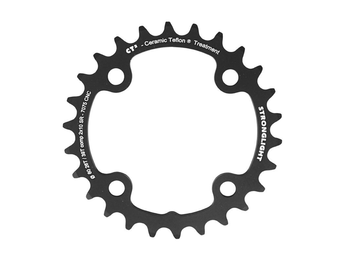 Doble plato interno sin rosca para MTB STRONGLIGHT 4BRA SRAM X0-XX-X9-X7 CT2 10V.