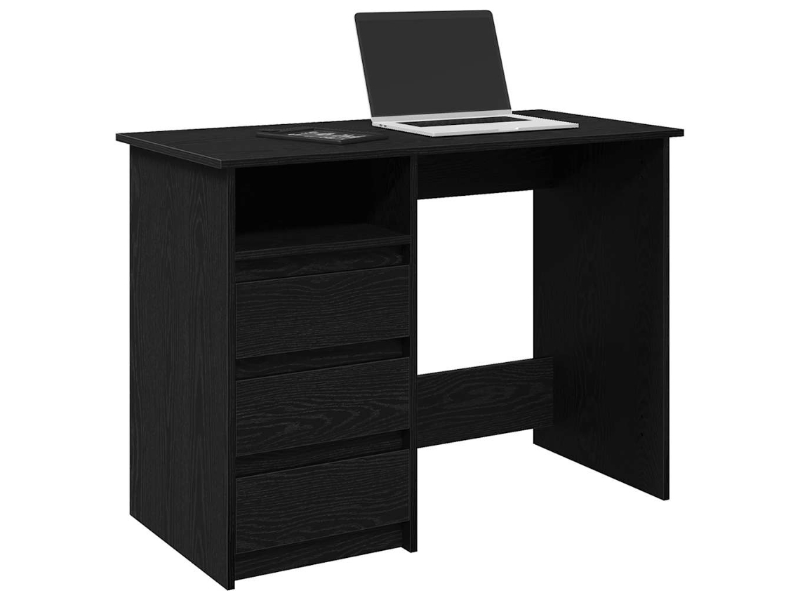 Escritorio | Mesa | Escritorio 102x50x75 cm, Derivados de madera, Negro