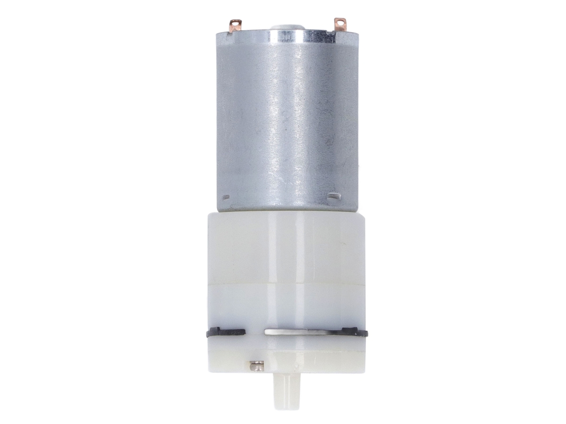 Bomba De Aire Micro Eléctrica Diafragma Neumática, 1 Puerto, 370 Blanco, Dc12v, Transmisión Mecánica, Vacío.