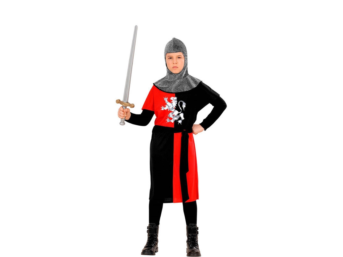 Disfraz de Niño WIDMANN guerrero medieval rojo (Tam.: 8 a 10 anos)