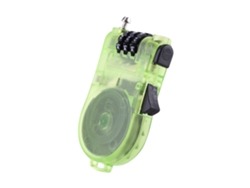 Candado De Combinación Retráctil Transparente Con Cordón Para Mochila/portátil (verde)