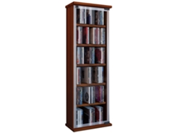 Estante de Madera para Cd DVD Classic Puerta Cristal Vcm