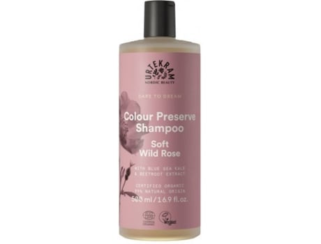Champú URTEKRAM Protección Suave del Color de La Rosa Salvaje (500 ml)