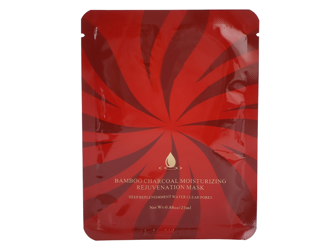 Mascarilla facial de carbón de bambú hidratante, iluminadora y nutritiva para la piel, 25 ml.