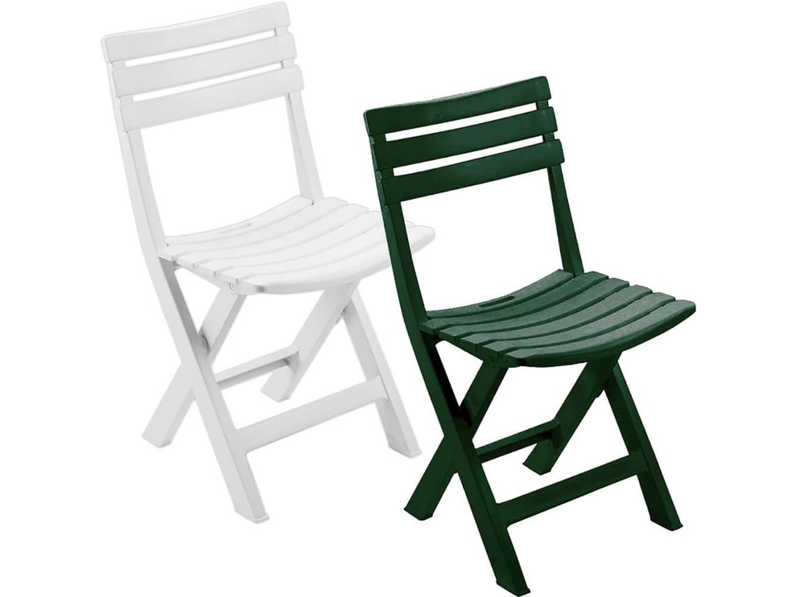Silla plegable resina birki blanca
