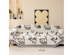 Funda de asiento de sofá antideslizante Protector de cojín de sofá -Animal World 3-180x380CM LUUCOZK