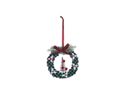 Adorno de guirnalda verde para árbol de Navidad