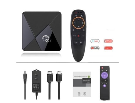 Box Smart TV Q1 Quad Core 2.4Ghz 4K Ultra HD - 2gb 16gb g10g / es