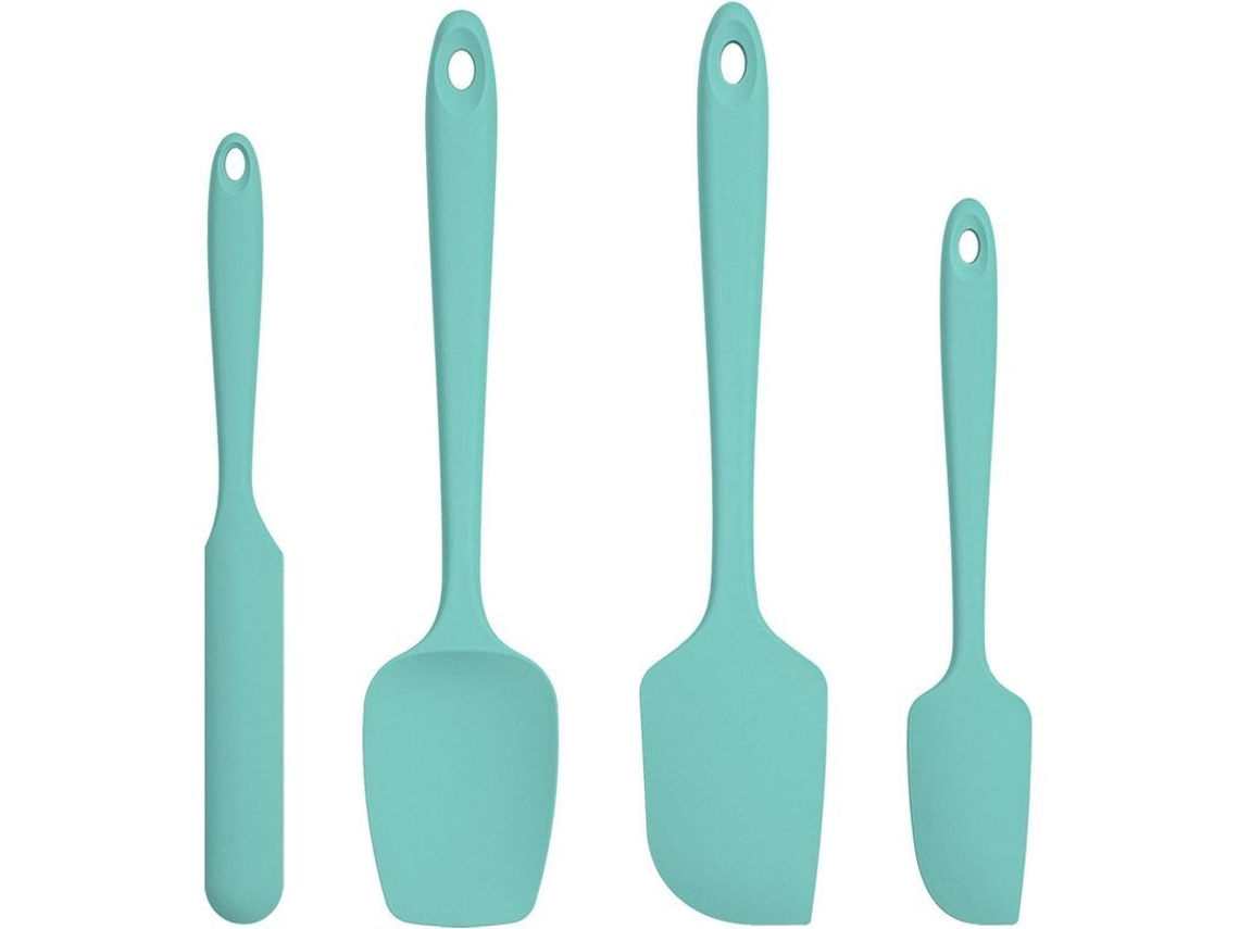 Juego De 4 Espátulas De Silicona: Resistentes Al Calor Hasta 315 °c, Flexibles Y Antiadherentes Para Uso En La Cocina.