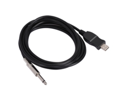 Cable De Audio Usb Portátil Para Guitarra, Conexión A Computadora, Adaptador De Instrumento, Negro, 300 Cm