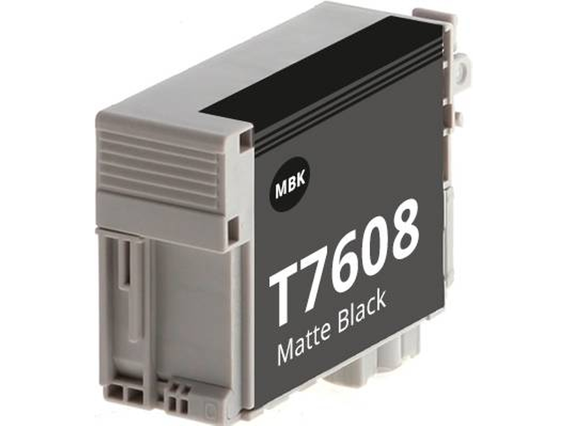 Cartucho para Epson t7608 Negro mate Tinta de Pigmento c13t76084010