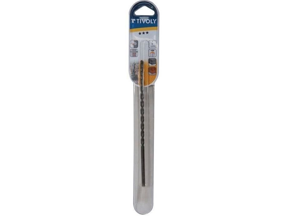 Broca Larga Pro Concreto Tivoly D 6x200 Mm Gran Resistencia Y Versatilidad