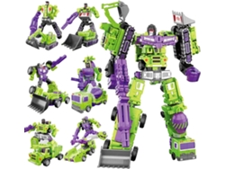 Deformação Gt Engenharia Devastator Combiner 6 Em 1 Liga Metal Brinque Figura De Ação Carro Caminhão Modelo Presente Para Crianças Meninos 