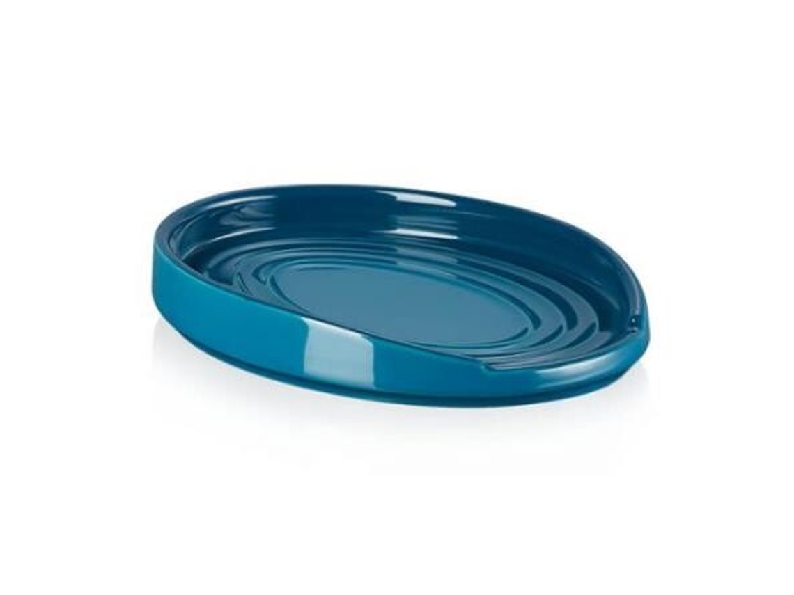 LE CREUSET Repousa Colher Oval Em Ceramica De Gres Deep Teal