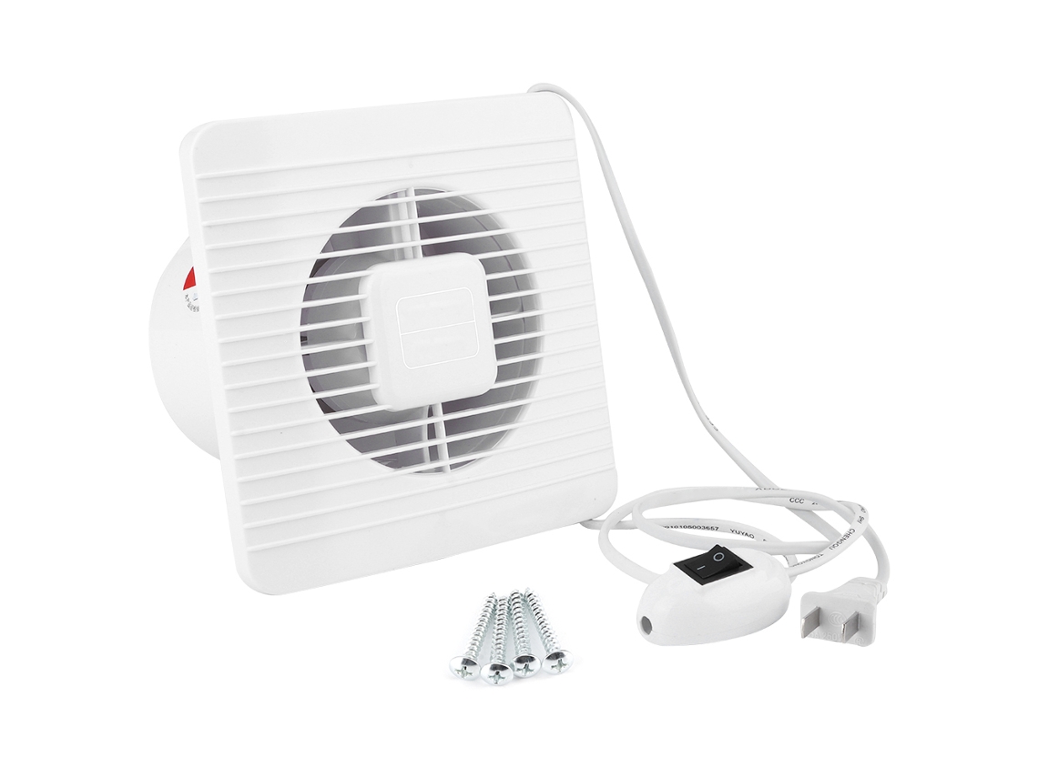 Ventilador de ventana/pared de 100 mm para cocina y baño con enchufe chino.