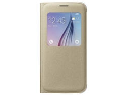 Funda SAMSUNG Galaxy S6 S View Dorado