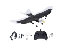Brinquedo Avião Pássaro Controle Remoto 2 Canais Resistente A Batidas Para Crianças