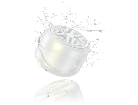 Altavoces Bluetooth portátiles Altavoz inalámbrico Altavoz resistente al agua con sonido estéreo fuerte 15 horas de reproducción Blanco TURMIN