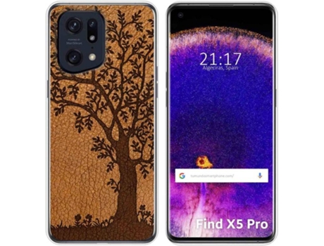 Carcasa para Oppo Find X5 Pro 5G TUMUNDOSMARTPHONE Dibujos Cuero 03 Multicolor