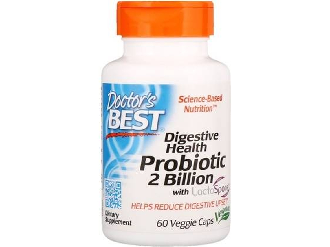 Complemento Alimentar DOCTOR'S BEST Probiótico De Saúde Digestivo Com Lactospore (60 cápsulas vegetais)