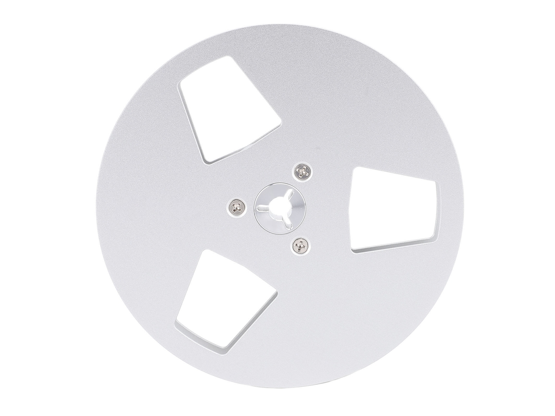 Carrete De Cinta Vacío De Aleación De Aluminio, 3 Orificios, 5 Pulgadas, Para Grabadora De Carrete A Carrete, 1/4 De Pulgada, Plateado