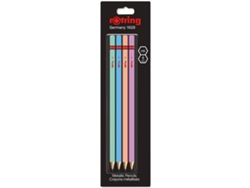 Lápiz de Grafito ROTRING Metalic Pencils (Multicolor - 4 Unidades)