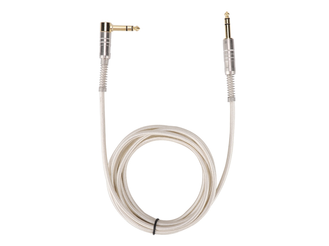 Cable de audio estéreo conector recto a codo de 90 grados 3 m