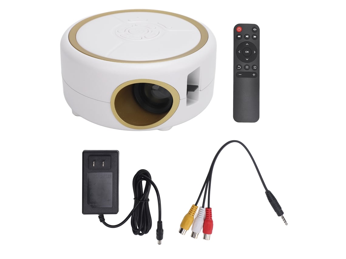 Baoj-2026projetor Mini 1080p Hd Led Portátil Com Alto-falante Integrado Para Casa E Exterior Plug Us 100‑240v