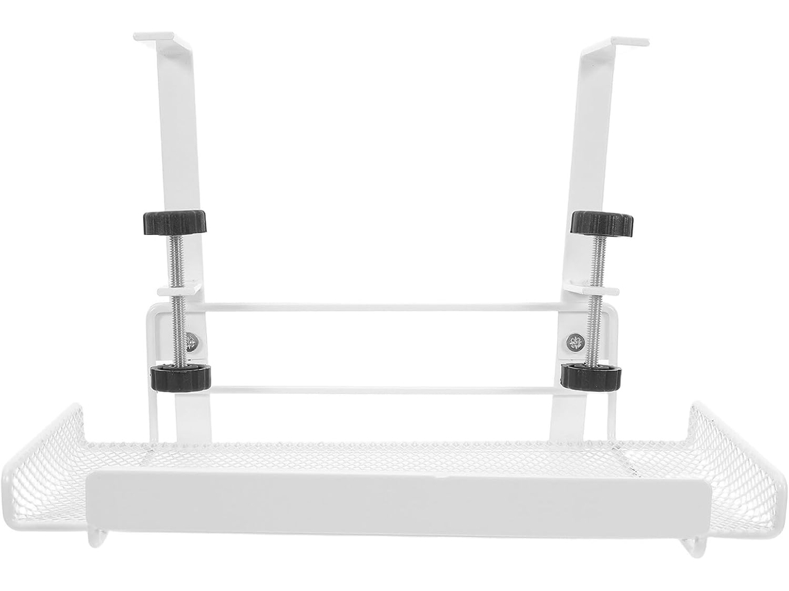 Estante Organizador De Cables Para Debajo Del Escritorio Con Bandeja De Clips Metálicos