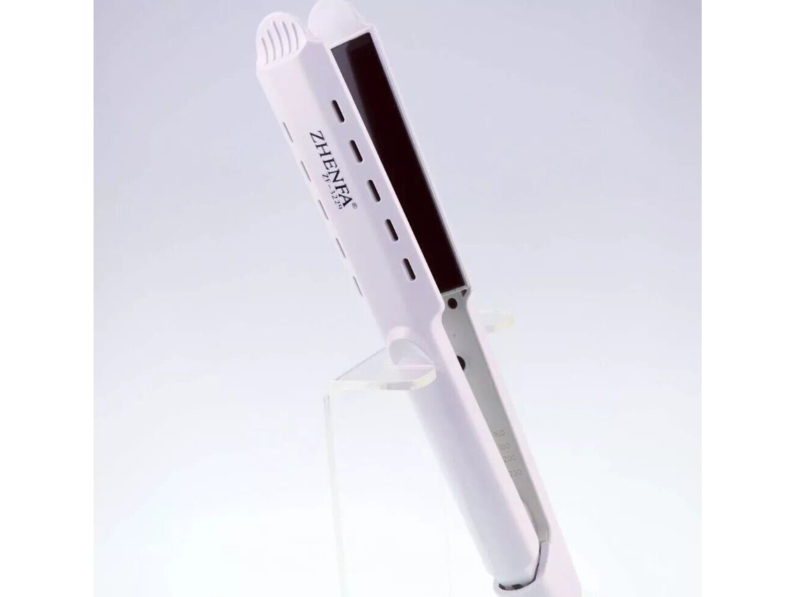 Plancha De Pelo Cerámica Zhenfa Zf-3329 , 35w / Cable 1,7m -blanco,nuevo