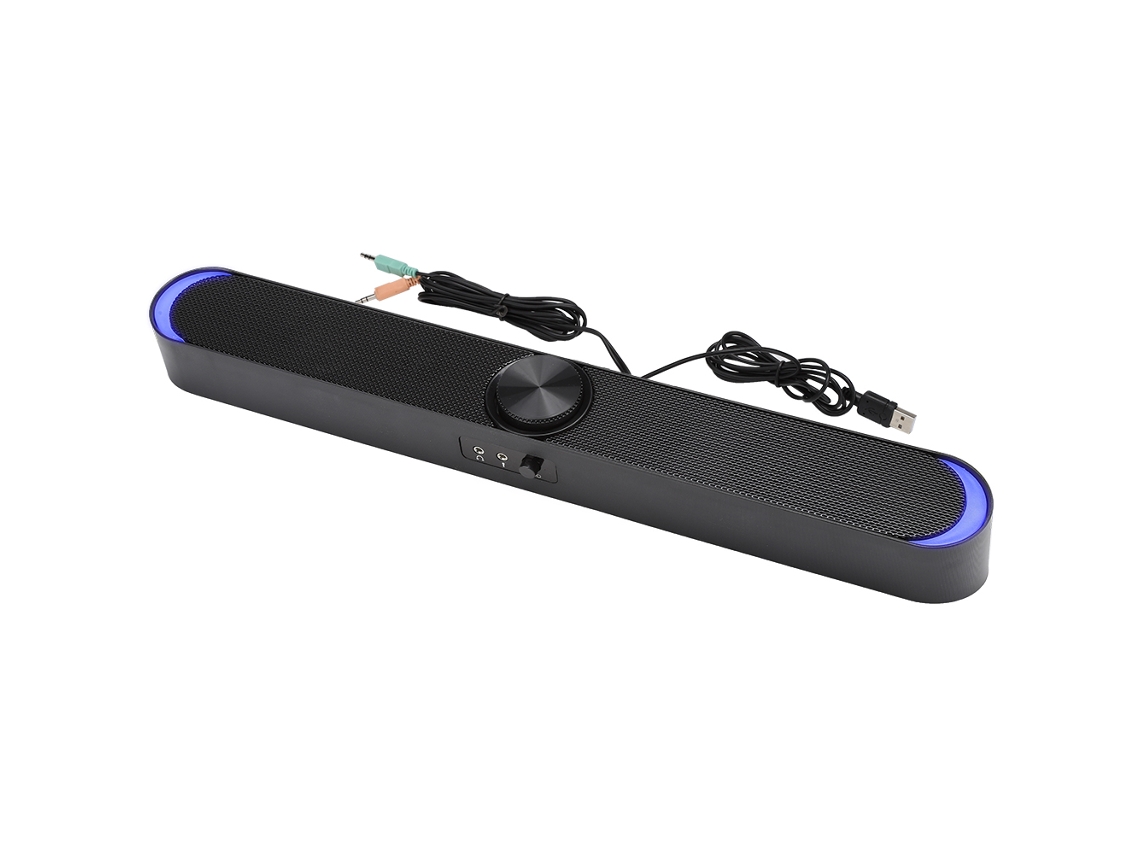 Minialtavoz Sada V-198 Para Ordenador De Sobremesa, Estéreo Inalámbrico Con Graves Potentes Y Auriculares.