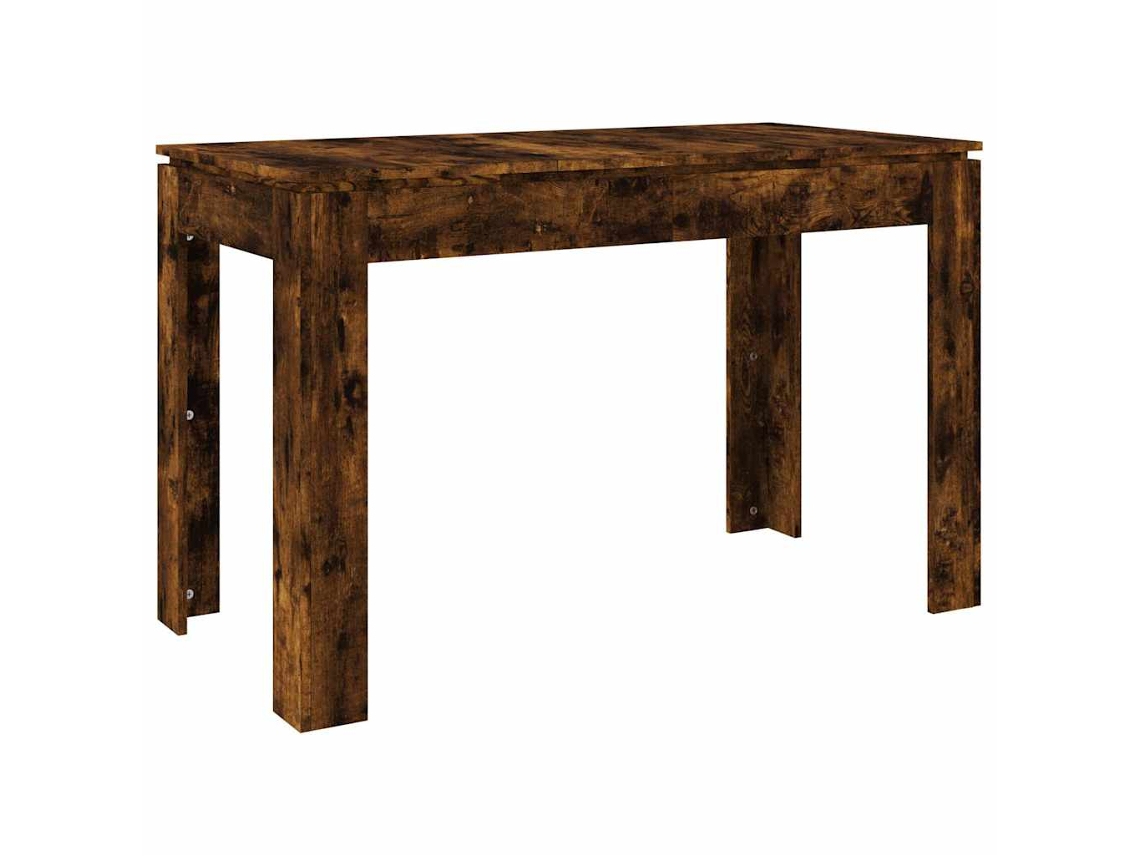 Mesa de comedor MAISON EXCLUSIVE en madera procesada de roble ahumado (120x60x76 cm)