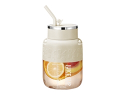 Vasos para licuadora portátil K2 de 800 ml. Carga USB. Color blanco crema. Gran capacidad para uso doméstico. Sfushos